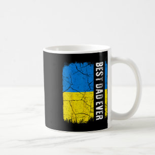 Mug Meilleur papa ukrainien Ukraine Drapeau Fête des p