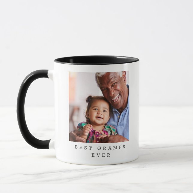 Mug Meilleur Papi de tous les temps 2 Photo Grand-père (Gauche)