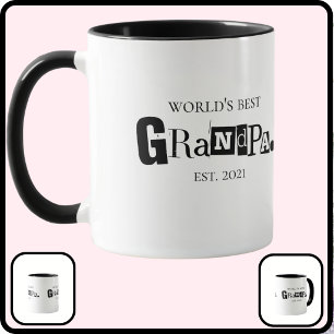Mug Meilleur Papi du Monde Est Drôle à Dire Noir Blanc