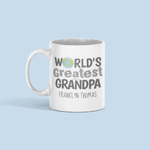 Mug Meilleur Papi du Monde Nom Personnalisé