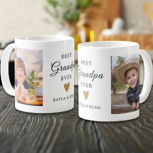 Mug Meilleur Papi Grand-enfants 2 Cadeau photo souveni