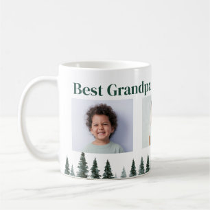 Mug Meilleur Papi Trois Photo Arbres Evergreen Café Mu
