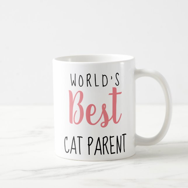 Mug Meilleur Parent Chat du Monde - Personnalisable (Droite)