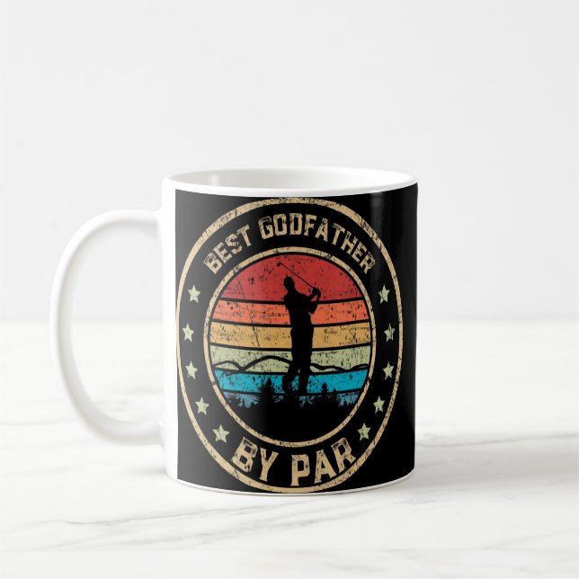 Mug Meilleur Parrain Par Par Par Père S Day Golf Golf  (Gauche)