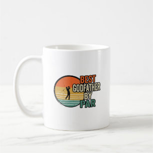 Mug Meilleur Parrain par Par Vintage Golf Vector Desig
