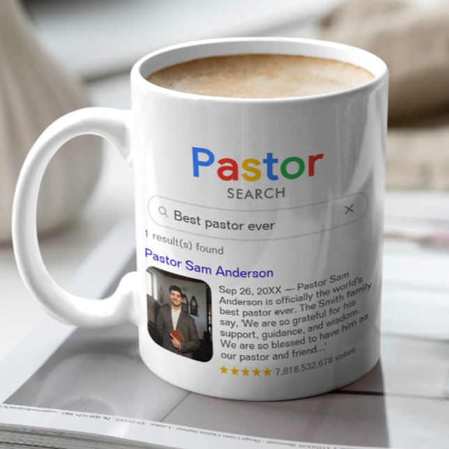Mug Meilleur Pasteur de Tous les Temps Résultat de Rec (Créateur téléchargé)
