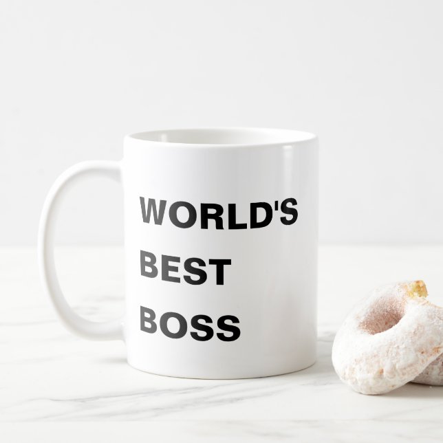 Mug Meilleur patron du monde (Avec donut)