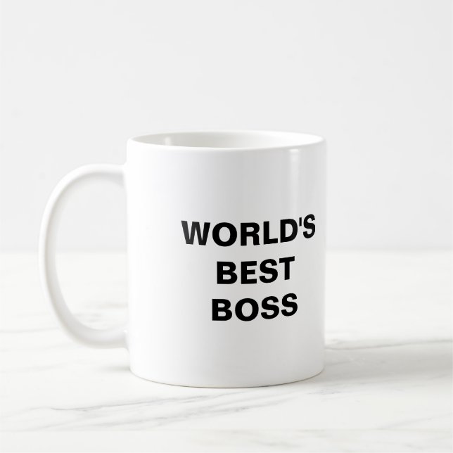 Mug Meilleur patron du monde (Gauche)