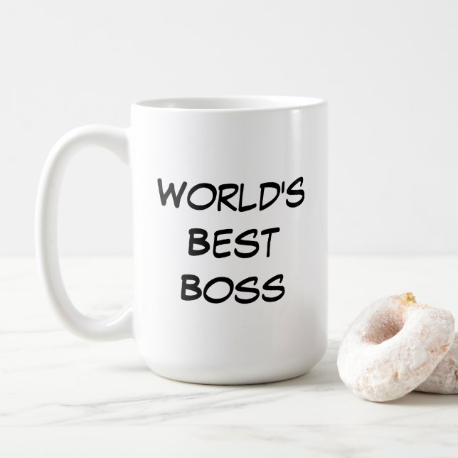 Mug Meilleur Patron du Monde (Avec donut)