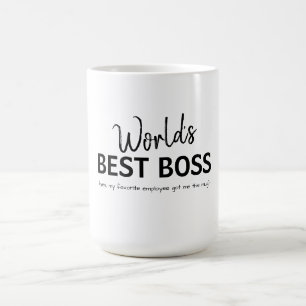 Mug Meilleur Patron du Monde Cadeau Drôle
