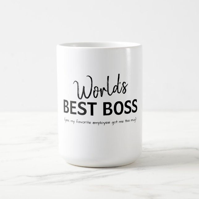 Mug Meilleur Patron du Monde Cadeau Drôle (Centre)