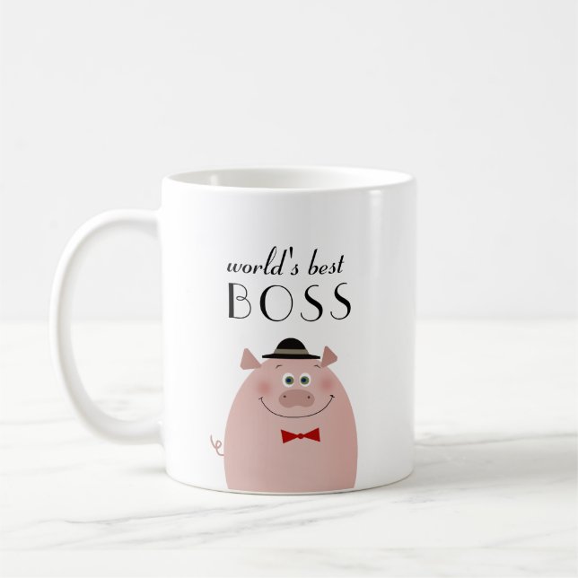 Mug Meilleur Patron du Monde Drôle (Gauche)