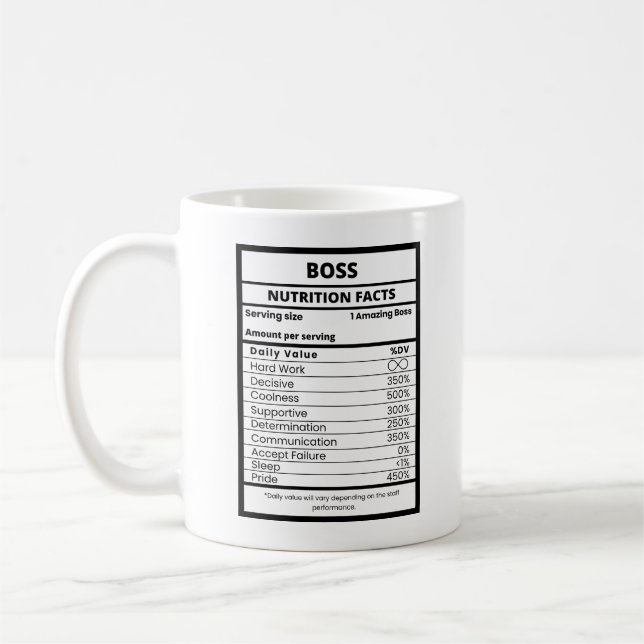 Mug Meilleur patron et chef d'équipe travailleur achar (Gauche)