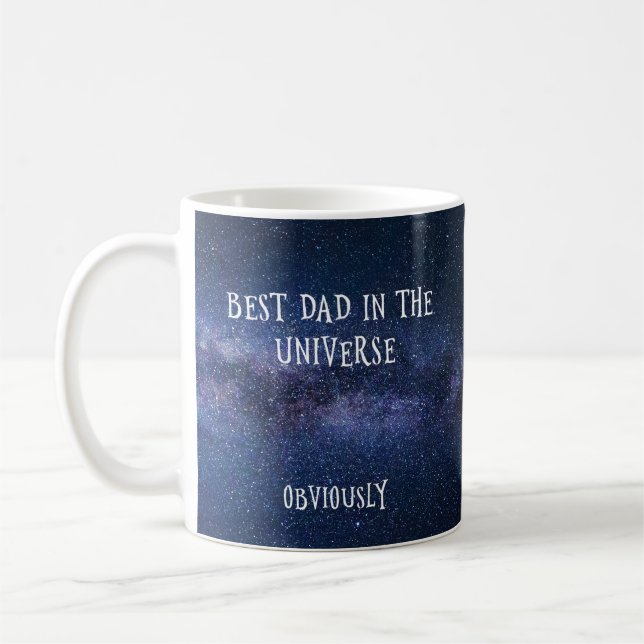 Mug Meilleur père dans la boue de l'univers (Gauche)