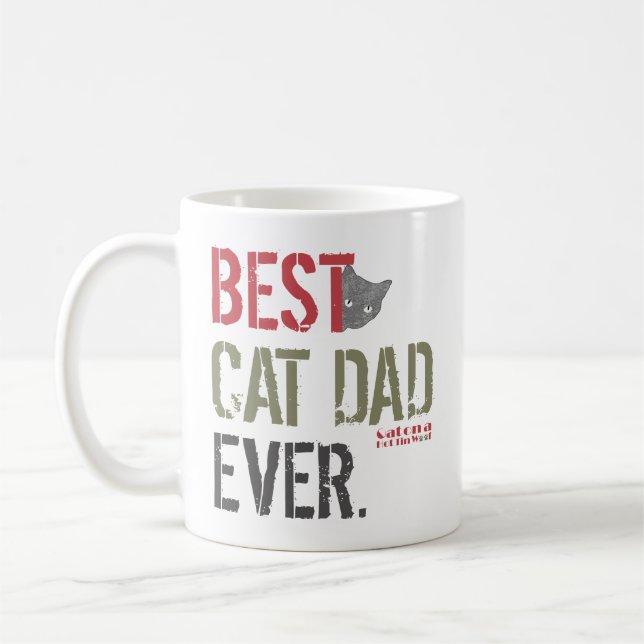 Mug Meilleur père de chat jamais (Gauche)