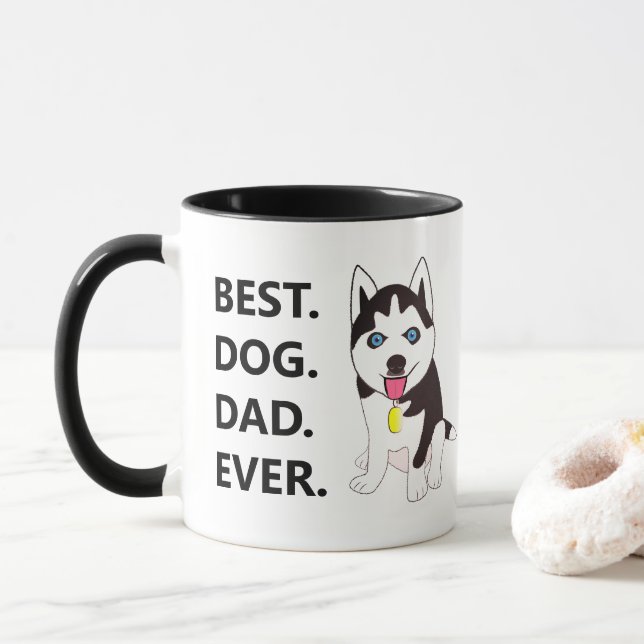 Mug Meilleur père de chien de tous les temps (Avec donut)