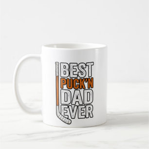 Mug Meilleur père de hockey Puck'n Papa Vector Design_