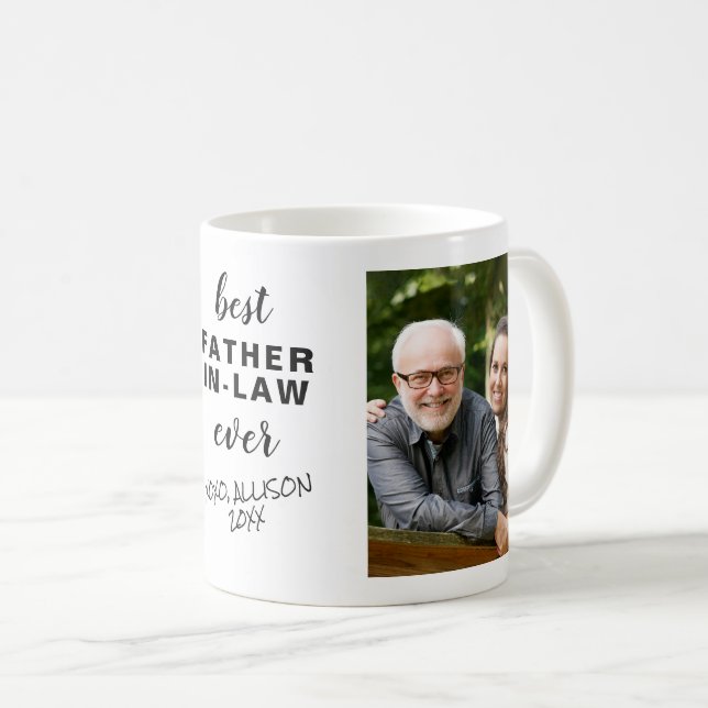 Mug Meilleur Père en droit Photos (Devant droit)