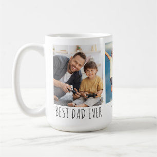 Mug MEILLEUR PÈRE JAMAIS 3 Photos Noms Moderne
