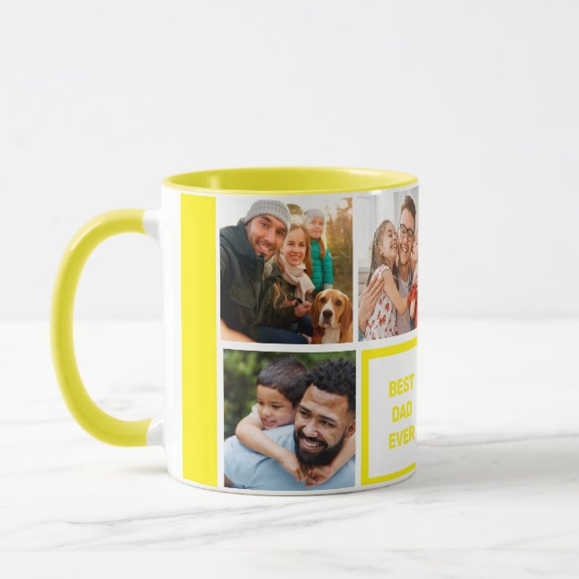 Mug Meilleur Père Jamais - Photo Fête des pères modern (Gauche)