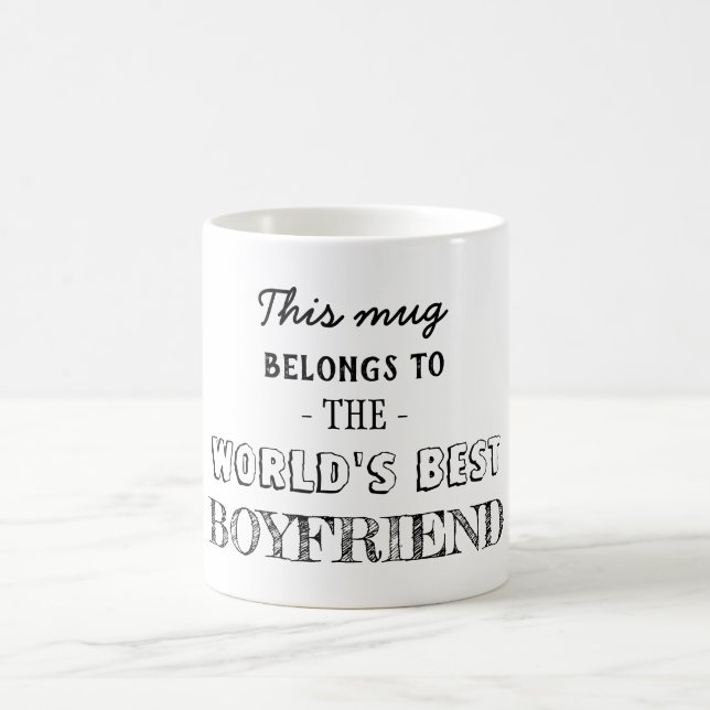 Mug Meilleur Petit Ami Appartient Ici (Centre)