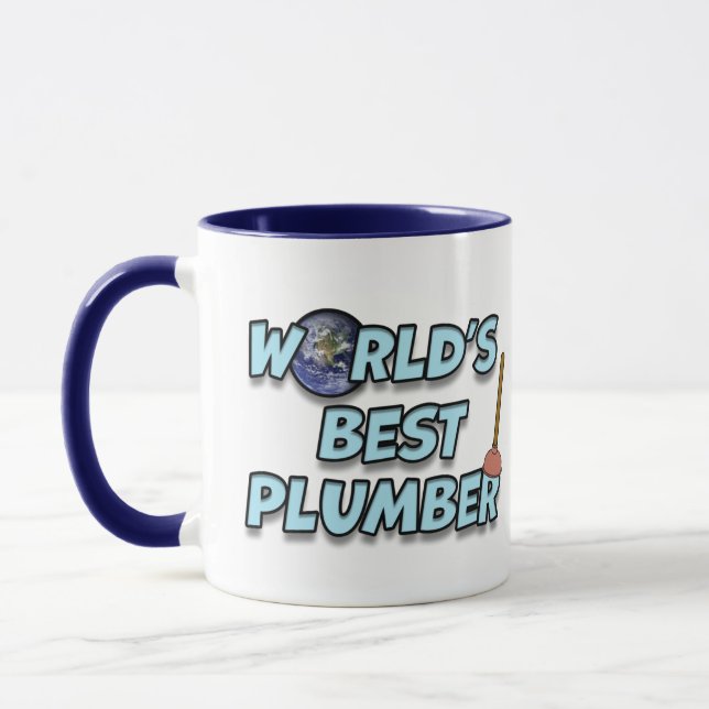 Mug Meilleur plombier du monde (Gauche)