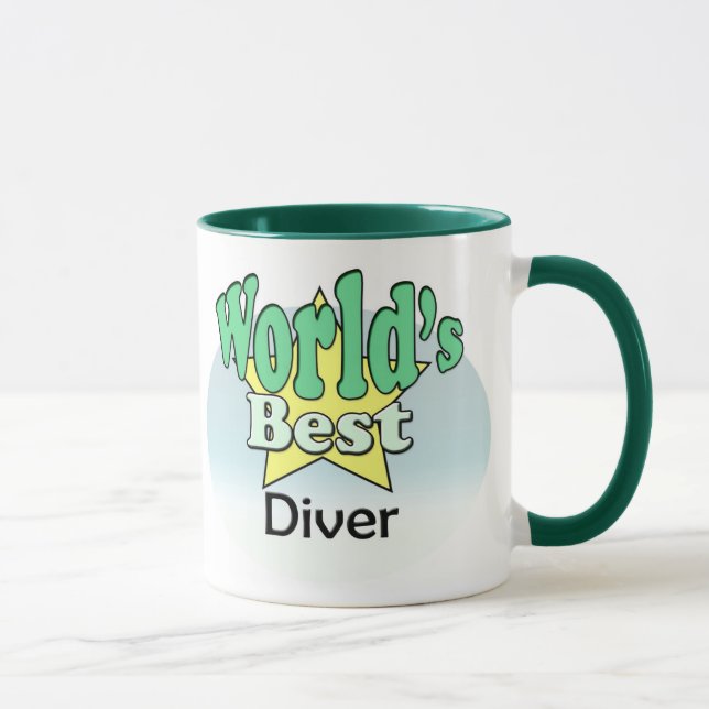 Mug Meilleur Plongeur du monde (Droite)