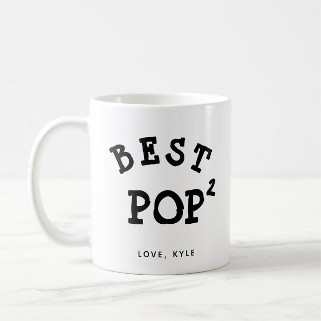 Mug meilleur pop pop grand dad fête des pères café (Gauche)