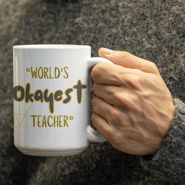Mug Meilleur Prof du Monde (en gros, quoi) (Créateur téléchargé)