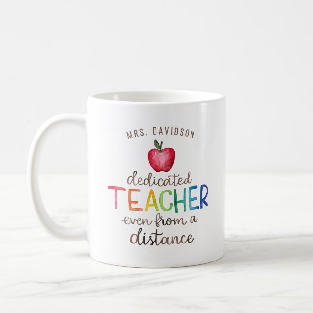 Mug Meilleur Prof Virtuel | Café Apprentissage à Dista (Gauche)