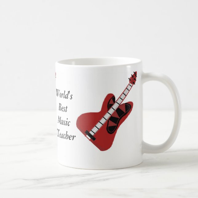 Mug Meilleur professeur de musique du monde (Droite)