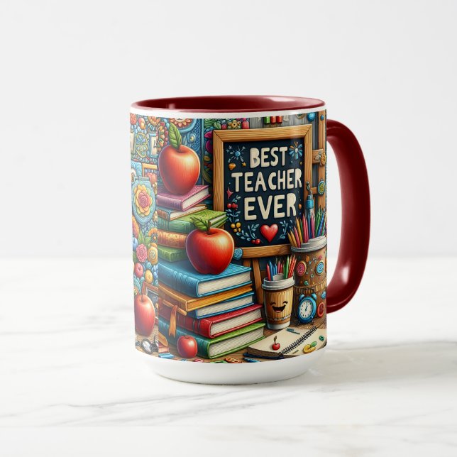 Mug Meilleur Professeur de Tous les Temps (Devant droit)
