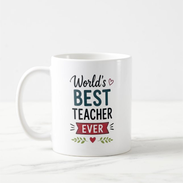 Mug Meilleur Professeur du Monde  (Gauche)