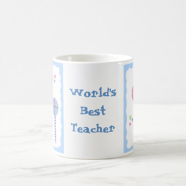 Mug Meilleur Professeur du Monde - Sucettes (Centre)