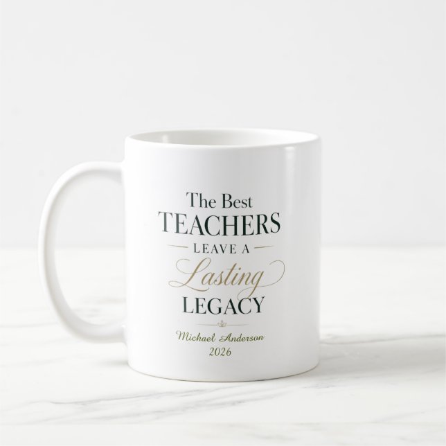 Mug Meilleur Professeur Héritage (Gauche)