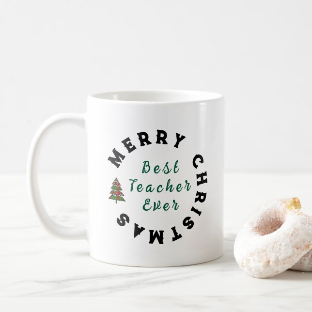 Mug Meilleur Professeur Présent - Remerciement aux Pro (Avec donut)
