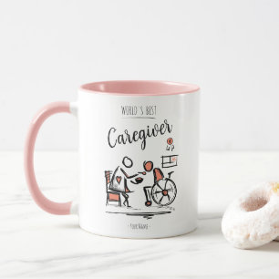 Mug Meilleur professionnel et personne en fauteuil rou