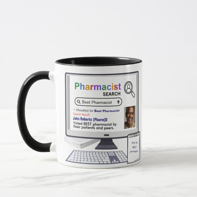 Mug Meilleur Résultat De Recherche De Pharmacien Drôle (Gauche)