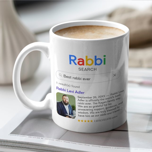 Mug Meilleur Résultat de Recherche de Photo et Message (Créateur téléchargé)