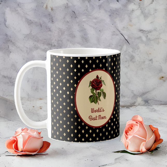 Mug Meilleur Rose bourguignon maman du monde sur Arleq (Créateur téléchargé)