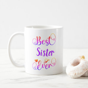 Mug Meilleur script de typographie "votre texte"