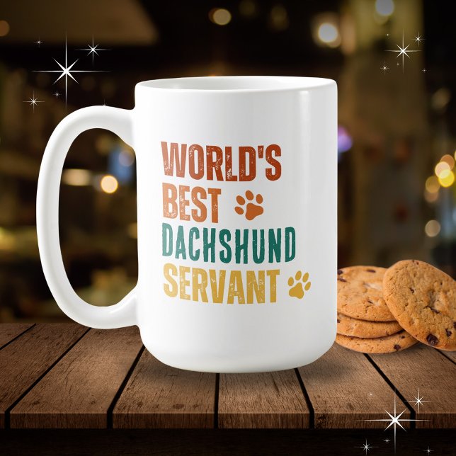 Mug Meilleur Serviteur de {Your Dog Breed} dans le mon (Customize with your pets' breed. Available in multiple styles, colors and capacities.)