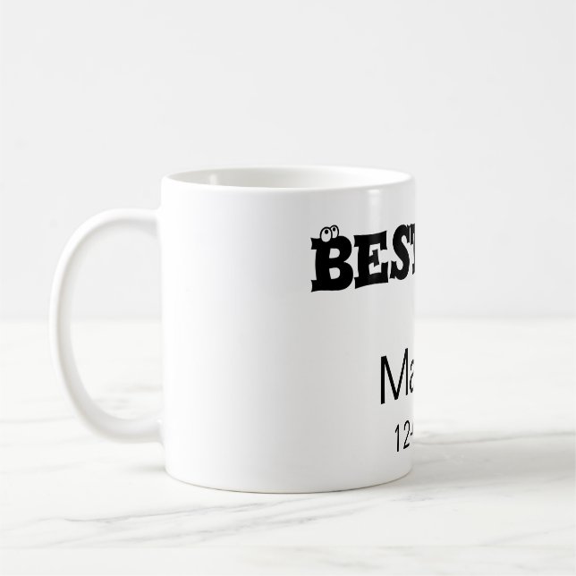 Mug Meilleur témoin enterrement de vie de garçon ajout (Gauche)