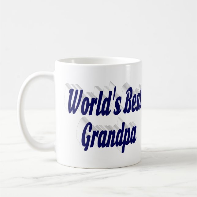 Mug Meilleur texte gris bleu foncé (Gauche)