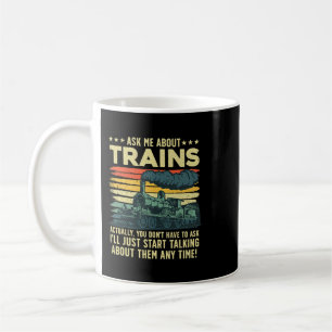 Mug Meilleur Train Art Pour Hommes Femmes Vapeur Locom