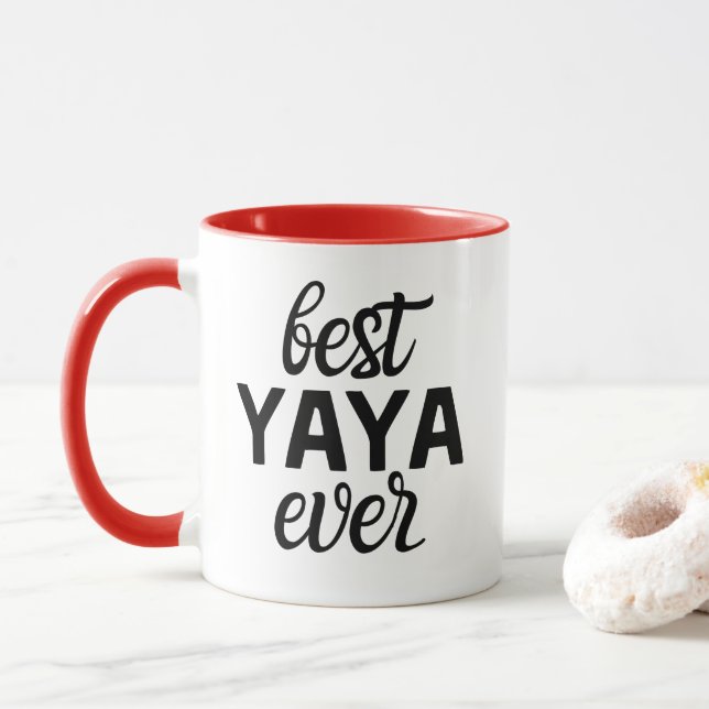 Mug Meilleur Yaya jamais (Avec donut)