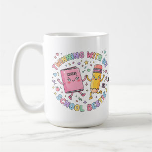 Mug Meilleure amie de l'école Kawaii Twinning Amitié