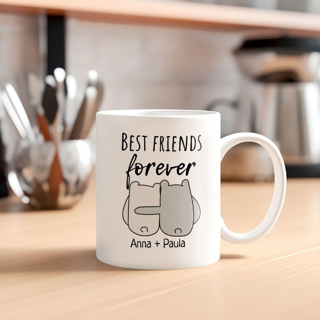 Mug Meilleure amitié pour le nom d'amis (Créateur téléchargé)