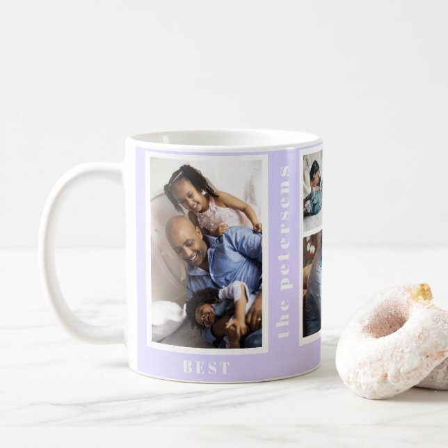 Mug Meilleure année jamais simple collage de photos de (Avec donut)