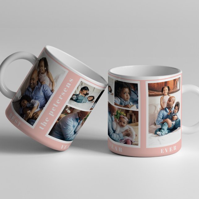 Mug Meilleure année jamais simple collage de photos de (Créateur téléchargé)